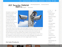 Tablet Screenshot of diy-security-cameras.com